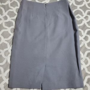Slate blue F Carriere pencil skirt.